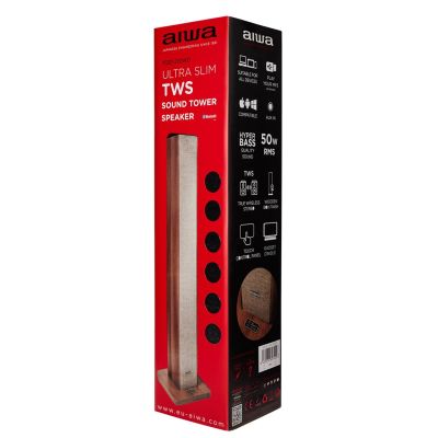 11. AIWA Standlautsprecher TSBT-270WD 50 W Holz