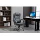 19. Activejet beheizter Massage-Bürostuhl YK7304 Grau