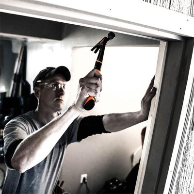 5. Fiskars 1020214 Zimmermannshammer Schwarz, Metallic, Orange