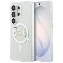 Karl Lagerfeld IML KC Script MagSafe Hülle für Samsung Galaxy S26 Ultra - Transparent