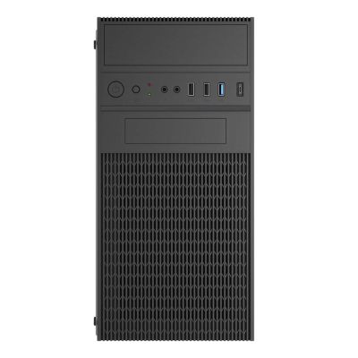 AKYGA Micro-Tower-ATX-Gehäuse mit USB-C-Anschluss AK19BK