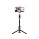2. Tech-Protect L05S Bluetooth-Selfie-Stick mit Stativ bis 105 cm mit LED-Lampe – Schwarz
