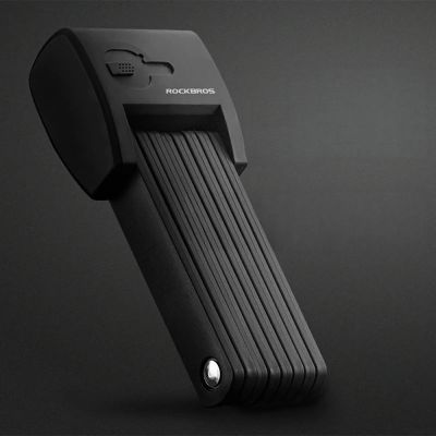 9. Rockbros 32210826001 Fingerabdruck-Fahrradschloss – Schwarz