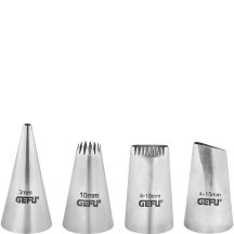 GEFU 13761 Set mit Werkzeugen zum Dekorieren von Keksen aus Edelstahl
