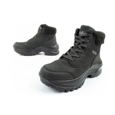 8. Lee Cooper Damen Winter-Wandersportschuhe, isoliert, schwarz, Schnürung