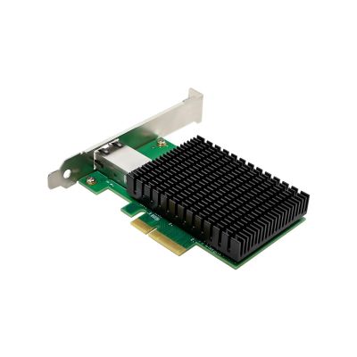 2. LevelOne GB PCIe4x 1xRJ45 10Gbps Netzwerkkarte Grün