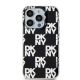 3. DKNY IML Checkered Mono Pattern Hülle für iPhone 15 Pro Max – Schwarz