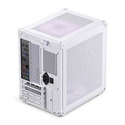 27. Jonsbo C6 Micro-ATX Computergehäuse – Weiß