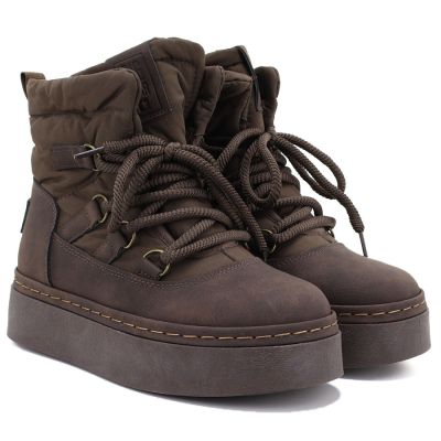 4. Damen-Plateau-Schneestiefel in Schokoladenbraun, Big Star UU274191
