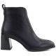 2. Schwarze Damen-Ankle-Boots aus Leder mit hohem Absatz, Modell Vinceza 67057