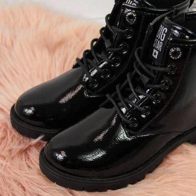4. Schwarze Springerstiefel für Mädchen Big Star Jr II374045