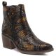 Schwarze Damen-Cowboystiefel aus Schlangenleder, Modell M.Daszyński SA261-1