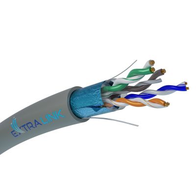 10. Extralink CAT5E FTP (F/UTP) Innenbereich | Verdrilltes Netzwerkkabel | 305 m