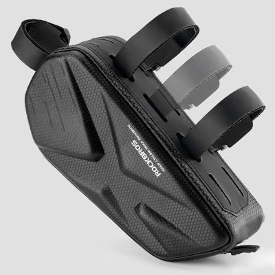 2. Rockbros Fahrradtasche, starr, Rahmen, Oberrohr, 1,4 l, Schwarz