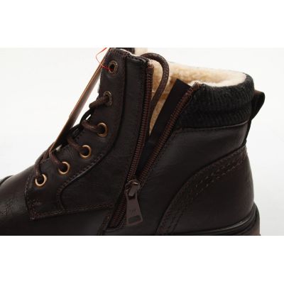 4. Wrangler Herrenschuhe Gillen Fur braune gefütterte Stiefeletten modisch