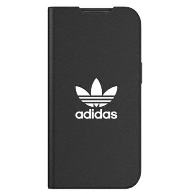 2. Adidas OR Booklet Case BASIC für iPhone 13 - Schwarz und Weiß