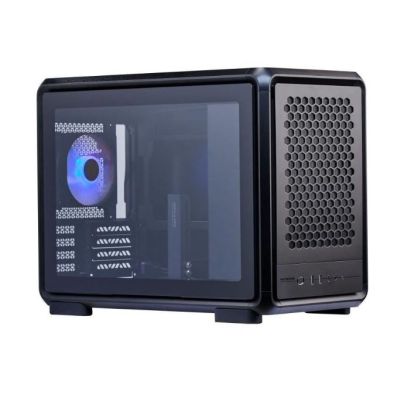 Cooler Master MasterFrame 400 Mesh PC-Gehäuse, Midi-Tower, Micro-ATX, ARGB, gehärtetes Glas – Schwarz