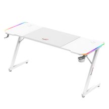 Huzaro Hero 4.8 Weißer RGB-Gaming-Schreibtisch