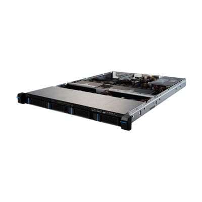 4. MSI Rack-Plattform (1U) AMD S1102-02 Epyc 4004/4005 Ryzen 7000/9000 (4x 3,5"/2,5", 2xM.2, 2x10Gbe, IPMI, 1+1 450W)