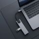8. Tech-Protect HB09 USB-Hub 8-in-1 (USB-C + USB-A 3.0 + USB-C 3.0 + HDMI 4K 60Hz + SD/TF + PD 100W + RJ45 1000 MB/s) – Grau