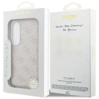 7. Guess 4G Classic Logo Charm MagSafe Hülle für Samsung Galaxy S26 - Pink