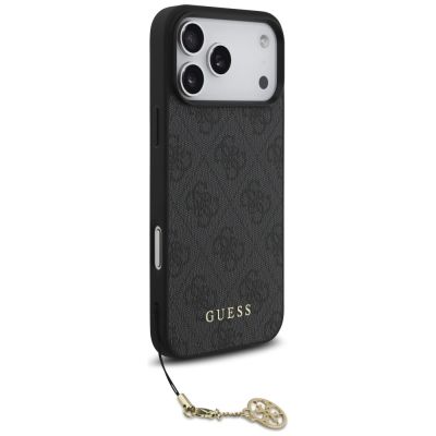 3. Guess 4G Charms Collection MagSafe Hülle für iPhone 17 Pro Max – Schwarz