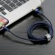 8. Baseus Cafule USB-A / Lightning 2.4A QC 3.0 Kabel 1 m - Blau-Gold