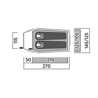 6. Easy Camp Reindal 2 Grünes Tunnelzelt