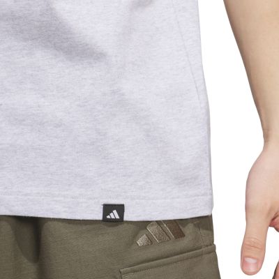 5. adidas Varsity Tailsweep Grafik Herren-T-Shirt Grau KS2179