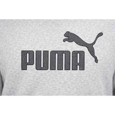4. Grauer, modischer Sport-Hoodie von Puma aus Baumwolle mit Kängurumuster für Herren