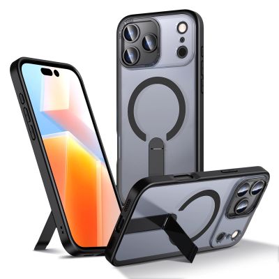 Hybrid Armor X Hülle für iPhone 17 Pro Max mit Ständer, kompatibel mit MagSafe - Schwarz