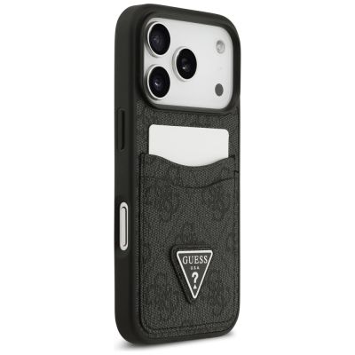 4. Guess 4G nauble Card Triangle Hülle für iPhone 17 Pro - Schwarz