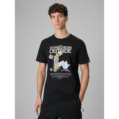 Herren-T-Shirt mit Aufdruck, regulär, Größe 4F 4FRSS26TTSHM3811-20S