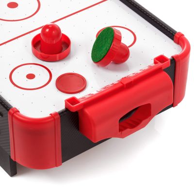5. Meteor Airhockeytisch schwarz/rot