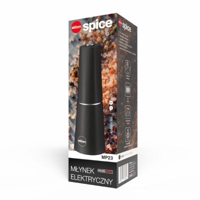 19. ELDOM Elektrische Pfeffer- und Salzmühle MP23 Spice Black