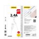 5. Dudao Kabel USB / Lightning Kabel 2.4A 1m weiß (L4L 1m weiß)