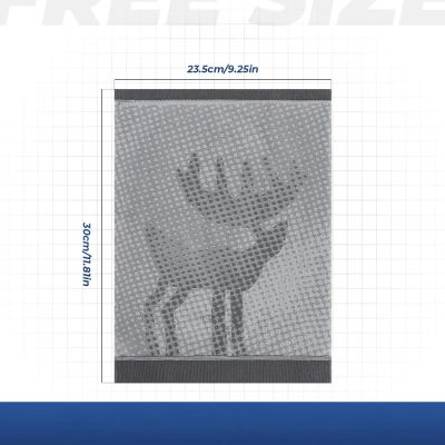 6. Qunature 11230014001 Skischal, Sport-Bandana, Einheitsgröße - Grau