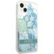 4. Guess GUHCP14SLFLSN iPhone 14 6.1 "grün / grünes Hardcase Flower Liquid Glitter