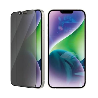 6. PanzerGlass Ultra-Wide Fit Antibakterieller Sichtschutz aus gehärtetem Glas für iPhone 14 Plus/13 Pro Max