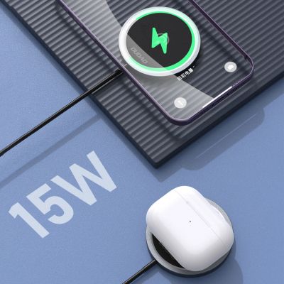 4. Dudao A12XS 15W MagSafe-kompatibles kabelloses Ladegerät – Schwarz