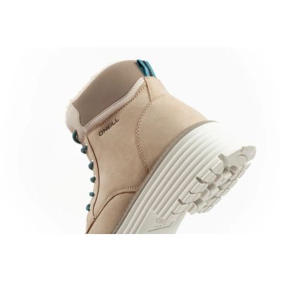 16. O'Neill Winterstiefel Damen Wanderstiefel Stiefeletten isoliert modisch Beige Weiß