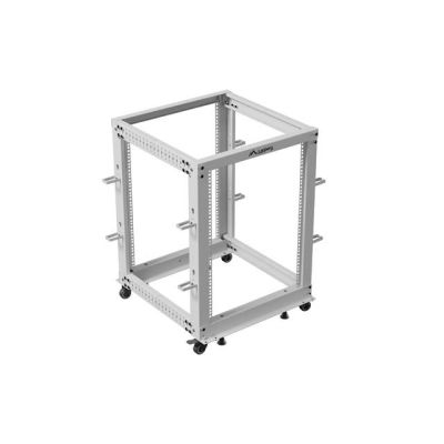 5. LANBERG 19" 15U 600x600-1100 OR01-6115-S Rack-Schrank, verstellbar, grau