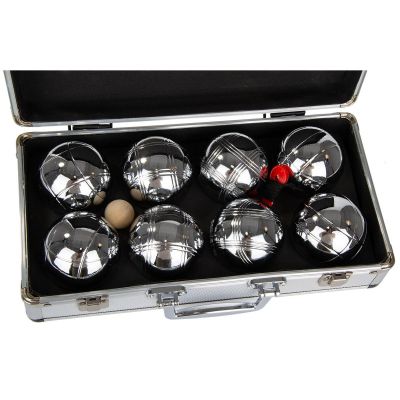 12. 8-teiliges Boule-Pétanque-Set – Aluminiumkoffer Enero