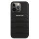 3. AMG Lederhülle mit geprägten Linien für iPhone 13 Pro / iPhone 13 – Schwarz