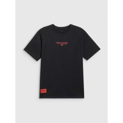 6. Locker geschnittenes Jungen-T-Shirt mit Aufdruck 4F 4FJRSS26TTSHM3835-20S