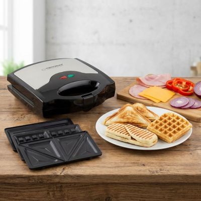 13. Esperanza Muffuletta EKT005 Sandwichmaker (700 W; schwarz, Edelstahl)
