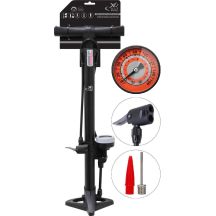 XQMAX PRO Werkstatt-/Fahrradpumpe 160 Psi (11 Bar) mit Manometer, kleiner Sockel