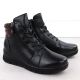 3. Schwarze Damen-Lederstiefeletten mit Keilabsatz Vinceza 39963