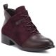 Damen-Wildleder-Stiefeletten mit Isolierung, bordeauxrot, M.Daszyński MR2458