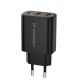 Wozinsky CWCUCB 30W USB-C / 2 x USB-A Wandladegerät - Schwarz